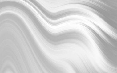 Beyaz ve gri soyut akış dalgaları, dingin ve pürüzsüz bir doku yaratıyor, arka planlar için ideal.