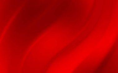 Zarif eğrilerle pürüzsüz akan kırmızı kumaş arka planı, tasarım ve tekstil projeleri için ideal