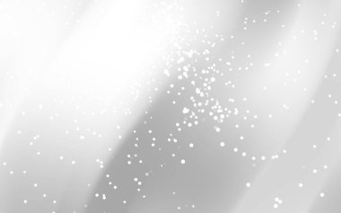 Yumuşak dalgalar ve dağınık beyaz noktalardan oluşan soyut bir arka plan, sakin ve zarif bir atmosfer yaratıyor.