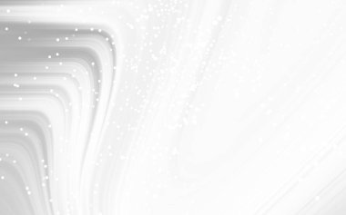 Yumuşak dokuları ve parlak ışık efektleriyle soyut beyaz ve gri dalga desenleri