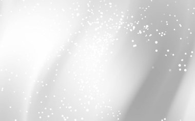 Yumuşak, dalgalı beyaz kumaşlı, dağınık ışık yansımaları ve parıltıları olan soyut bir arkaplan