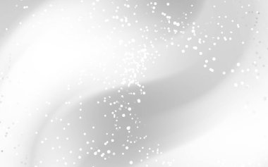 Yumuşak dalgalar ve dağınık ışık parçacıkları ile soyut beyaz arkaplan, tasarım kullanımı için ideal