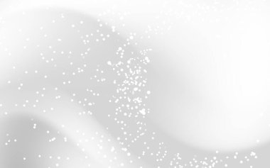 Yumuşak kıvrımlı ve dağınık noktalı soyut beyaz arka plan rüya gibi bir atmosfer yaratıyor.