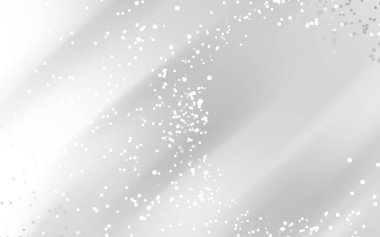 Dağınık beyaz noktalı soyut gümüş arkaplan ışıltılı bir etki yaratıyor
