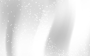 Yumuşak dalgalar ve dağınık ışık parçacıkları ile soyut beyaz arkaplan, tasarım ve markalaşma için ideal