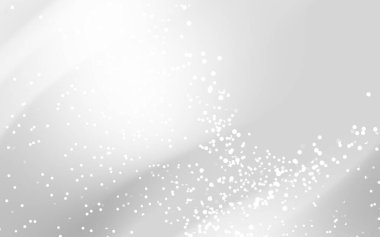 Dağınık beyaz noktalı soyut gümüş arka plan ışıl ışıl bir etki yaratıyor