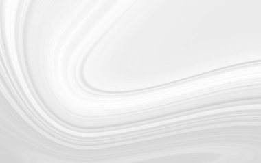 Soyut beyaz dalga desenleri pürüzsüz bir yüzey boyunca akarak sakin bir zemin oluşturur.