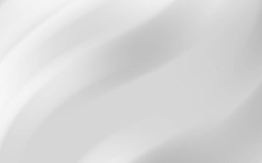 Tasarım ve dijital sanat için uygun, pürüzsüz eğriler ile soyut beyaz dalga deseni arka planı