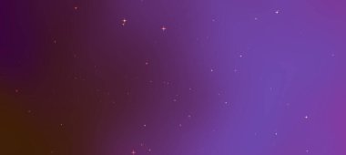 Canlı bir kozmik sahne, dağınık yıldızlı mor renklerin gradyanı, bir merak duygusunu çağrıştırıyor.