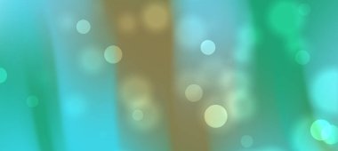 Yumuşak bokeh ışıkları ve renk eğimlerini içeren soyut bir arkaplan, sakin bir atmosfer yaratıyor