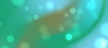 Bulanık bokeh efektli yumuşak yeşil ve mavi gradyan içeren soyut arkaplan