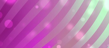 Tasarım için yumuşak bokeh ışıkları olan kıvrımlı pembe ve yeşil çizgili soyut arkaplan