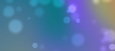 Renkli bokeh efektlerine sahip soyut arkaplan tasarım kullanımı için canlı bir atmosfer yaratıyor