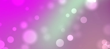 Pembe ve yeşil renkli yumuşak bokeh daireleri olan soyut bir arkaplan, yaratıcı tasarımlar için ideal.