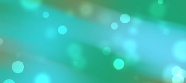 Yeşil ve mavi renkli yumuşak bokeh etkisine sahip soyut arkaplan, sakin bir atmosfer yaratıyor