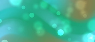 Yeşil ve kahverengi renkli yumuşak bokeh ışıkları olan soyut bir arkaplan rüya gibi bir atmosfer yaratıyor.