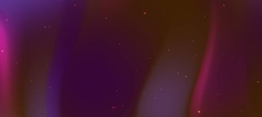 Akan dalgalar ve parıldayan parçacıklar rüya gibi bir atmosfer oluşturan soyut renkli arkaplan