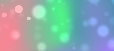 Yumuşak bokeh daireleri olan soyut renkli arkaplan tasarım kullanımı için rüya gibi bir atmosfer yaratıyor