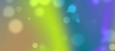 Yumuşak bokeh efektleriyle soyut renkli arka plan, canlı ve rüya gibi bir atmosfer yaratıyor.