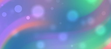 Yumuşak gradyan ve bokeh efektleri ile soyut renkli arkaplan, yaratıcı tasarımlar için ideal