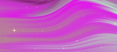 Pembe ve mor kıvrımlı, soyut renkli arka plan, rüya gibi bir kozmik atmosferi çağrıştırıyor.