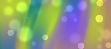 Canlı ışık çizgileri ve bokeh efektleriyle soyut renkli arka plan rüya gibi bir atmosfer yaratıyor.