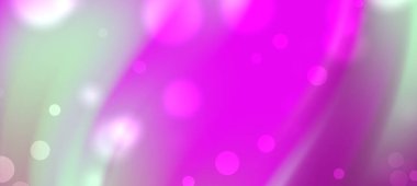 Canlı pembe ve yeşil girdapları ve yumuşak bokeh efektleriyle soyut renkli arkaplan