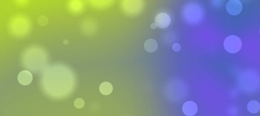 Yeşil ve mavi renkli soyut renkli bokeh arka plan, canlı bir atmosfer yaratıyor.