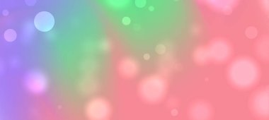 Yaratıcı tasarım kullanımı için canlı renklerde yumuşak daireler içeren soyut renkli bokeh arkaplanı