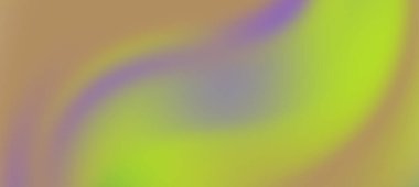 Parlak yeşil, mor ve turuncu renkli soyut girdap deseni rüya gibi bir etki yaratıyor.