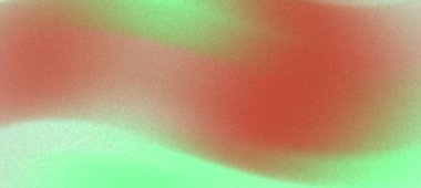 Kırmızı ve yeşil renkleri yumuşak eğimlerle harmanlayan soyut renkli dalga deseni