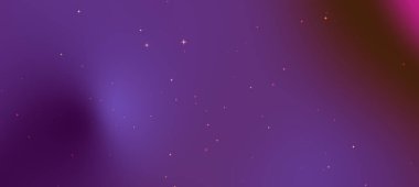 Soyut kozmik arkaplan, dağınık yıldızlı mor renkli bir gradyan içerir.