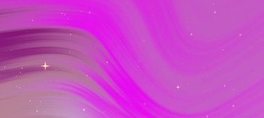 Değişken pembe ve mor renkli dağınık yıldızlı soyut kozmik arkaplan