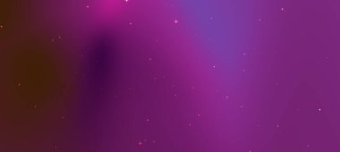 Canlı mor renkleri ve dağınık yıldızlarıyla soyut kozmik arkaplan rüya gibi bir atmosfer yaratıyor.