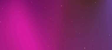 Pembe ve mor renklere sahip soyut gradyan arkaplan, tasarım için yıldızımsı elementler içerir