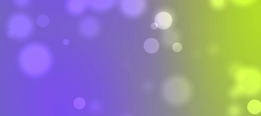 Mor ve yeşil renkli yumuşak bokeh ışıkları olan soyut gradyan arkaplan, tasarım kullanımı için ideal