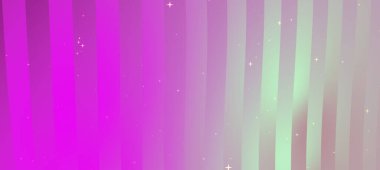 Parlak pembe ve yeşil çizgileri olan soyut eğimli arkaplan, yıldızımsı kıvılcımlara sahip.