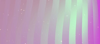 Yumuşak dalgalar ve ışıldayan yıldızlarla soyut pastel eğimli arka plan rüya gibi bir atmosfer yaratıyor.