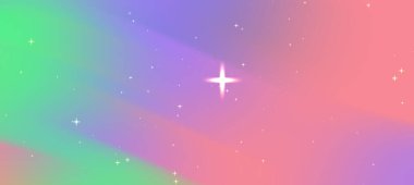 Parlak yıldızlı soyut pastel gradyan arkaplan, yaratıcı projeler ve dijital sanat için ideal