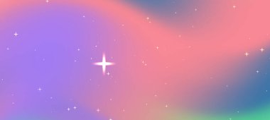 Yıldızlarla özdeşleşen soyut pastel, arka planlar için uygun rüya gibi bir kozmik atmosfer yaratıyor.