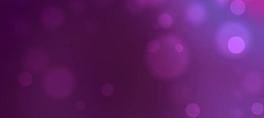Yumuşak bokeh ışıkları olan soyut mor arkaplan tasarım kullanımı için rüya gibi bir atmosfer yaratıyor