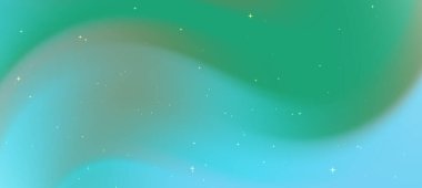 Yumuşak renklere sahip soyut girdap eğimli arkaplan ve yıldızımsı elementler, dijital tasarım için ideal