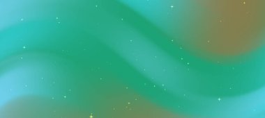Yumuşak eğimlere ve parıldayan yıldızlara sahip soyut dalgalı arkaplan, dijital tasarım projeleri için ideal