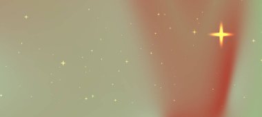 Yumuşak renklere ve parıldayan yıldızlara sahip evrensel arkaplan rüya gibi bir atmosfer yaratıyor.