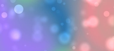 Yaratıcı tasarım kullanımı için canlı renklerde daireler içeren yumuşak, renkli bokeh arkaplan