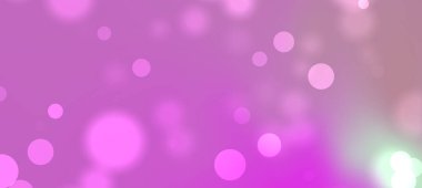 Bulanık daireli yumuşak pembe ve mor bokeh arkaplan, romantik ya da şenlikli temalar için ideal.