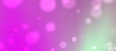 Yaratıcı tasarımlar için uygun bulanık daireli yumuşak pembe ve yeşil bokeh arkaplan