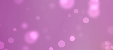 Bulanık daireli yumuşak pembe bokeh arkaplan tasarım için rüya gibi bir atmosfer yaratıyor