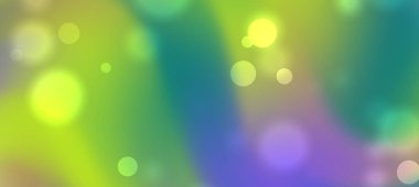 Renkli bokeh ve yumuşak gradyan içeren canlı soyut arkaplan tasarım projeleri için ideal