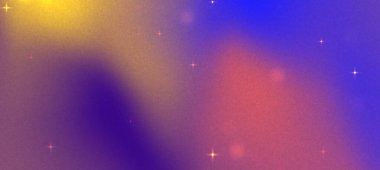 Yumuşak eğimli ve parlak yıldızlı soyut renkli arkaplan rüya gibi bir atmosfer yaratıyor (1)